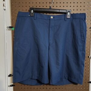 Peter Millar Salem High Drape Performance Golf Shorts Mens 38 Navy Blue Wicking